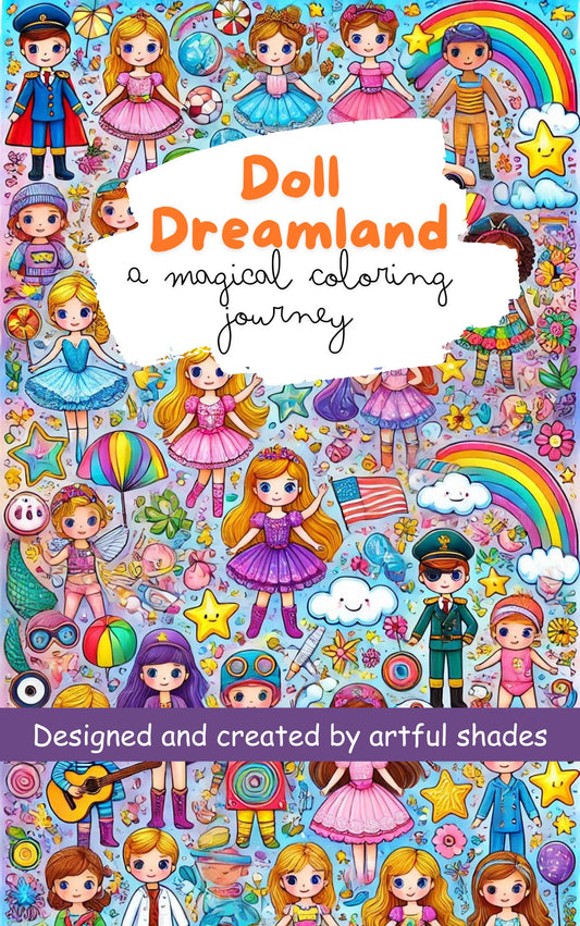 Doll Dreamland: A Magical Coloring Journey